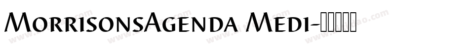 MorrisonsAgenda Medi字体转换